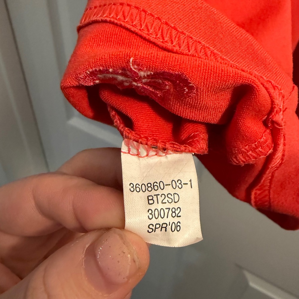 Old Navy Tank Top Coral Red XL Y2K Boho Embroidered Racerback Casual Summer - Picture 6 of 6